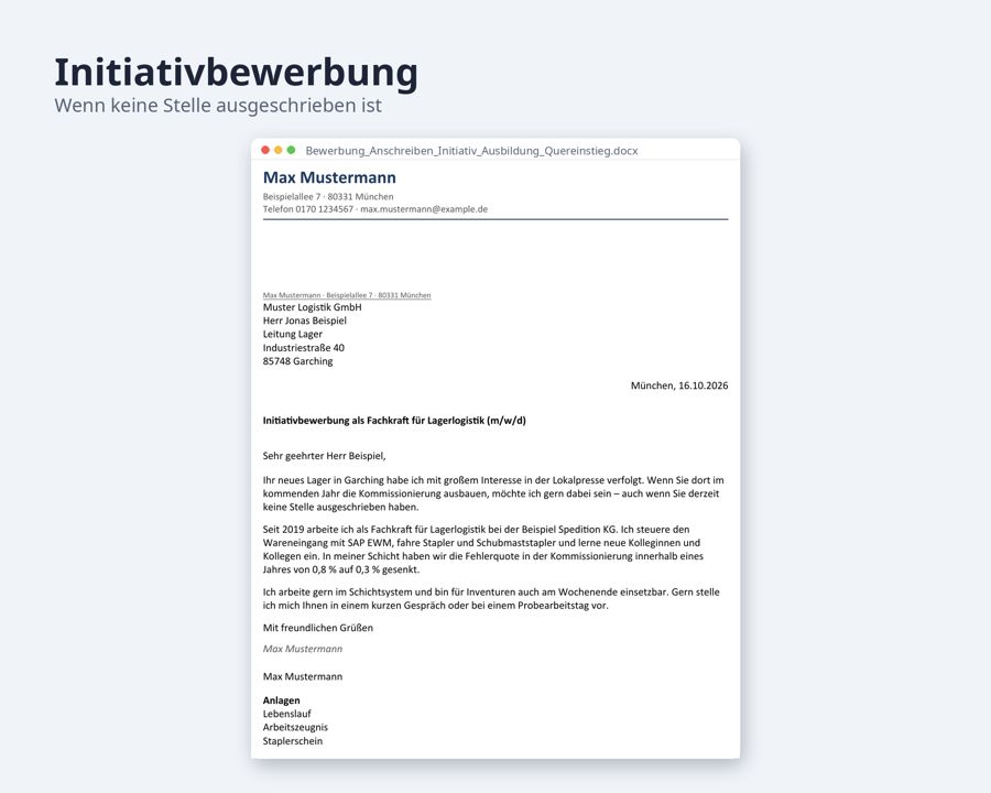 Bewerbung Anschreiben Vorlage Word, DIN 5008 — Vorschau 4