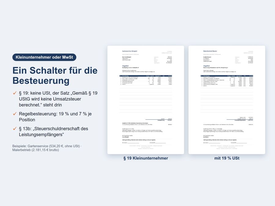 Angebot Vorlage Handwerker Excel Word — Vorschau 4