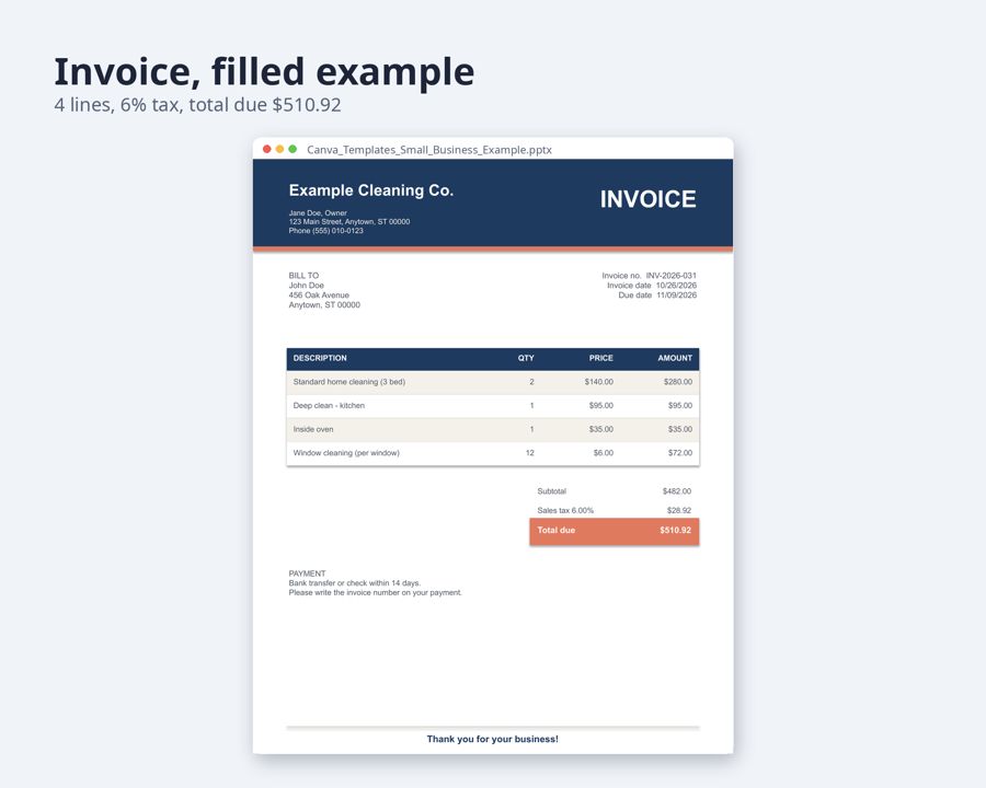 Canva Templates for Small Business — Preview 2