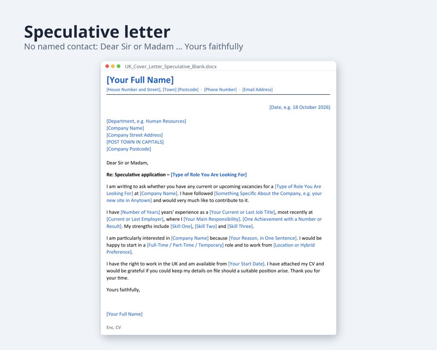 Cover Letter Template UK — Preview 4