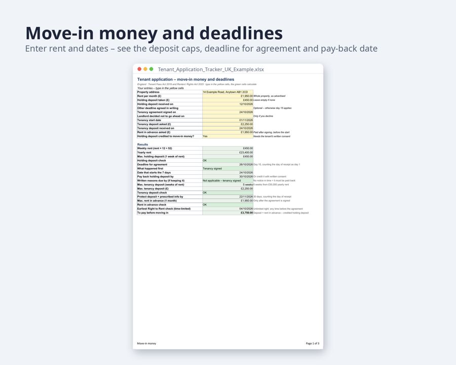 Tenant Application Form UK Landlord — Preview 3