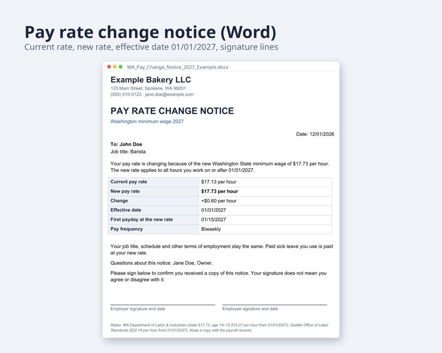 Washington Minimum Wage 2027 Payroll Checker — Preview 4