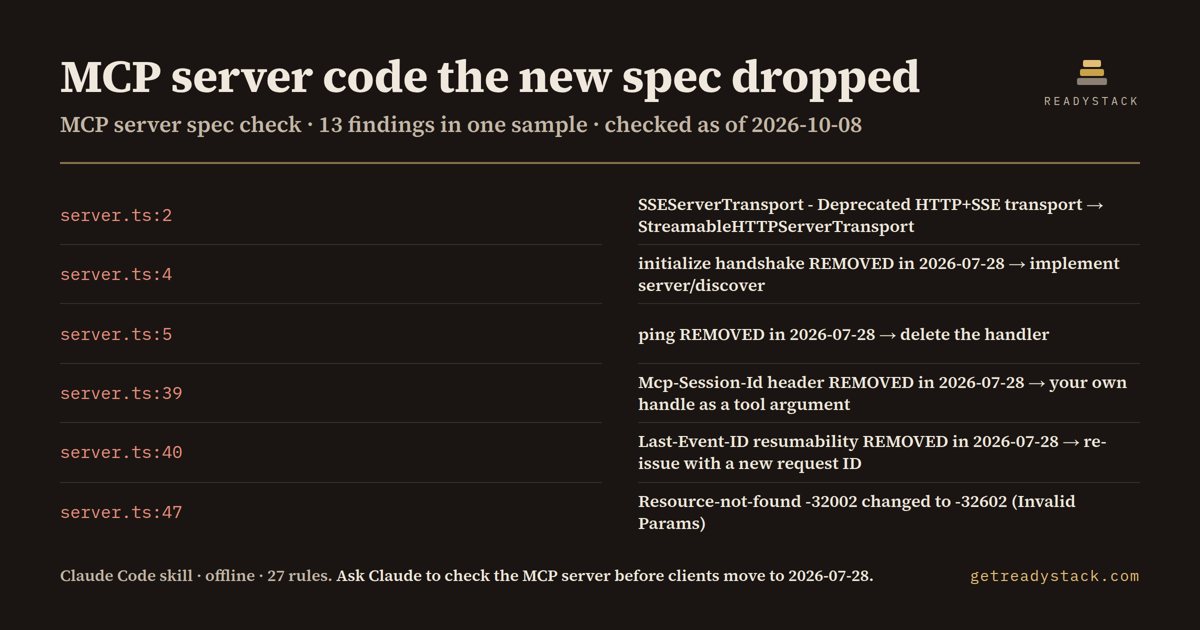 mcp-server-spec-check - findings on the bundled example