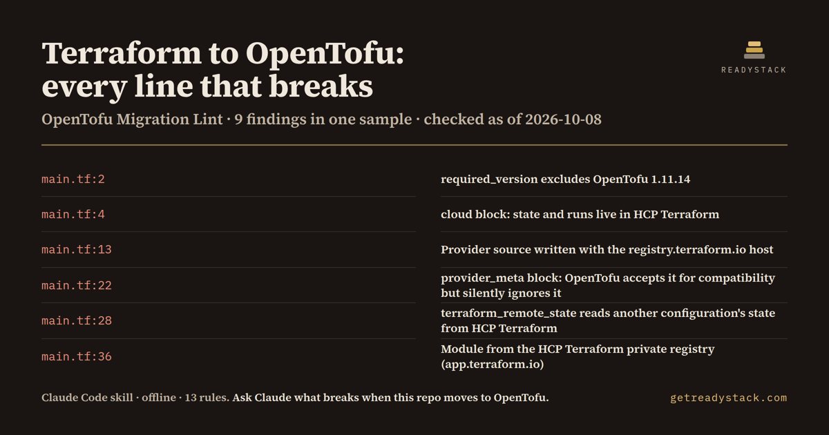 opentofu-migration-check - findings on the bundled example